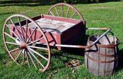 História dos Meios de Transporte Carroça Barril